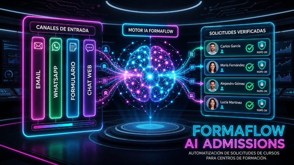 FormaFlow AI Admissions - Gestión unificada de leads